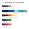tank top color chart - Kenny Chesney Shop